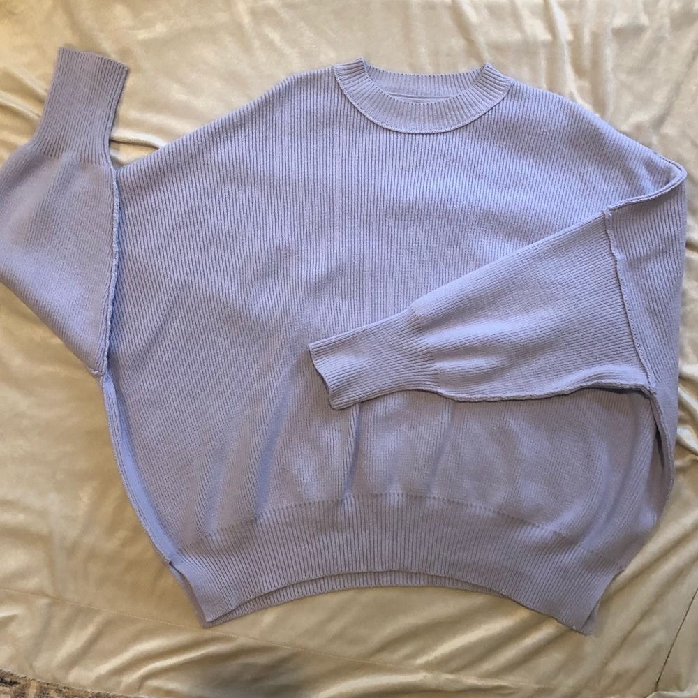 Lavender Free People Sweater - Picture 6 of 7